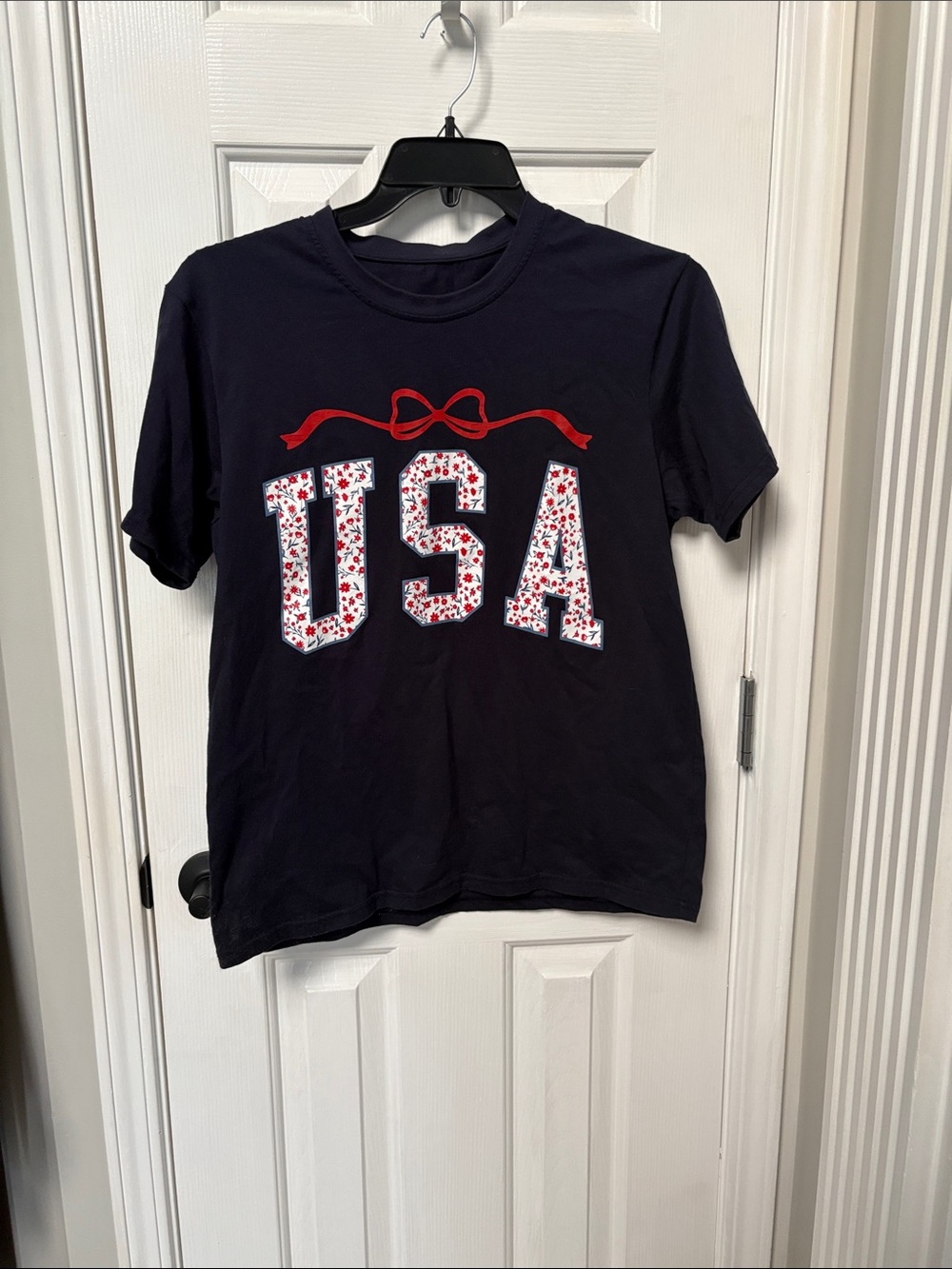 Navy USA Graphic Tee - Patriotic Short Sleeve Shirt South Alabama